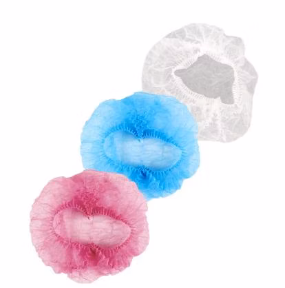 Health Care Factory OEM Customized Sanitary Surgical Nurse Hair Net Disposable PP SMS Bouffant Cap